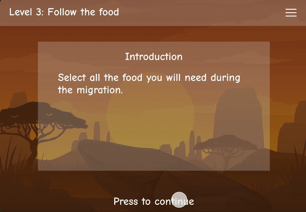 Level 3 — Follow the food